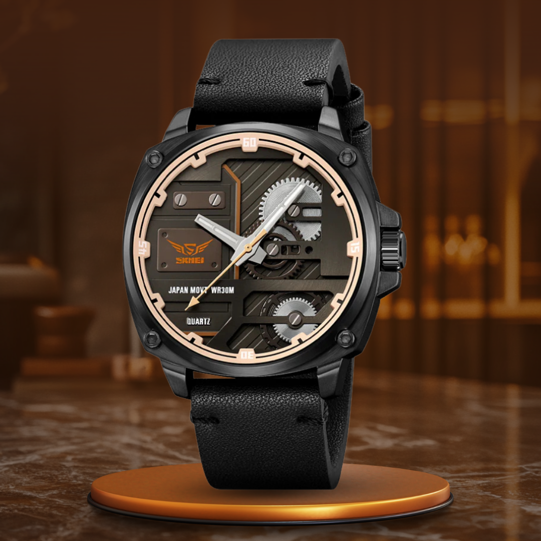 Orologio da Uomo in Pelle Quartz™ - Olsen & Olsen