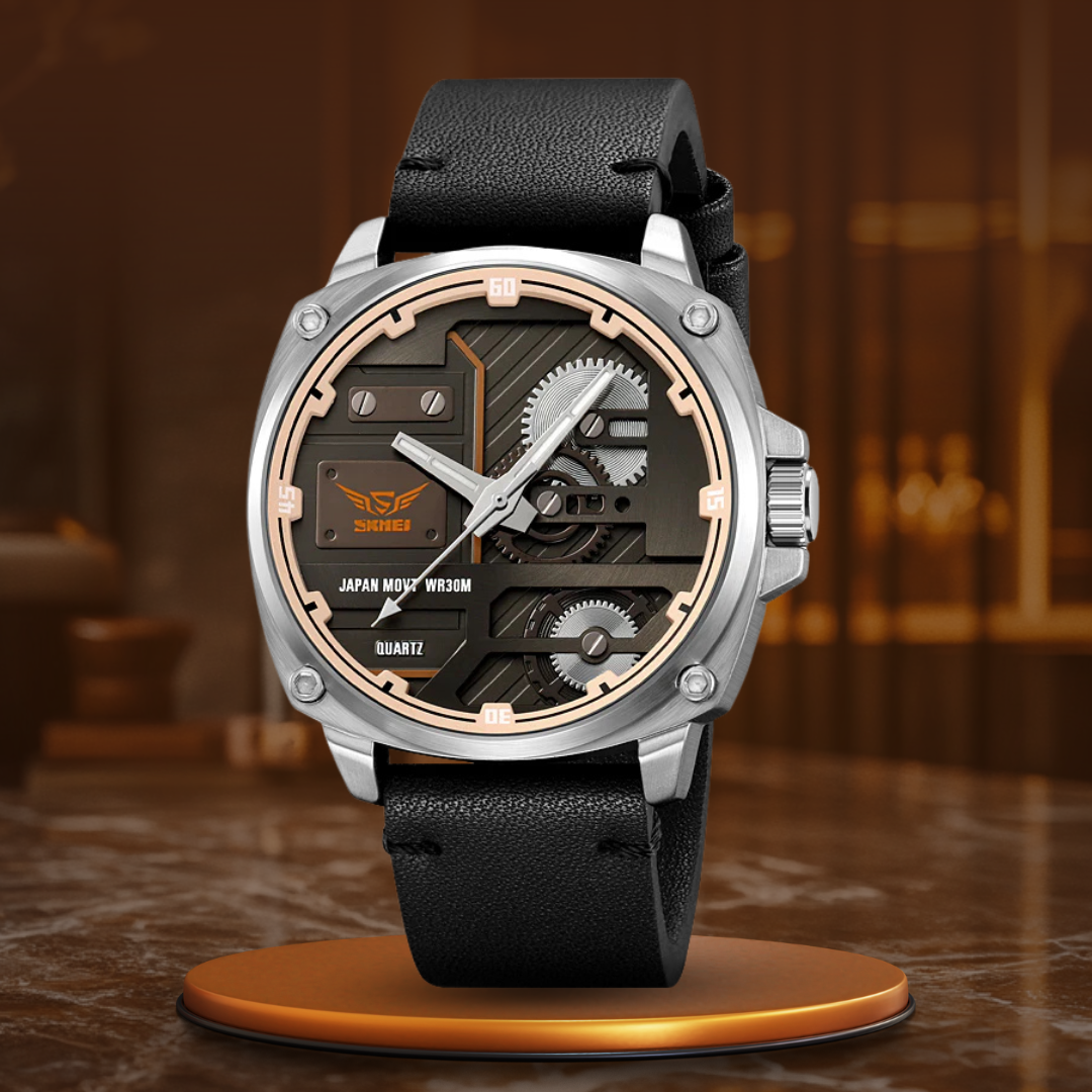 Orologio da Uomo in Pelle Quartz™ - Olsen & Olsen