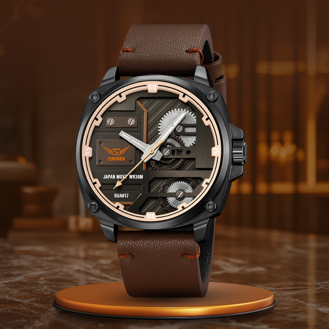 Orologio da Uomo in Pelle Quartz™ - Olsen & Olsen