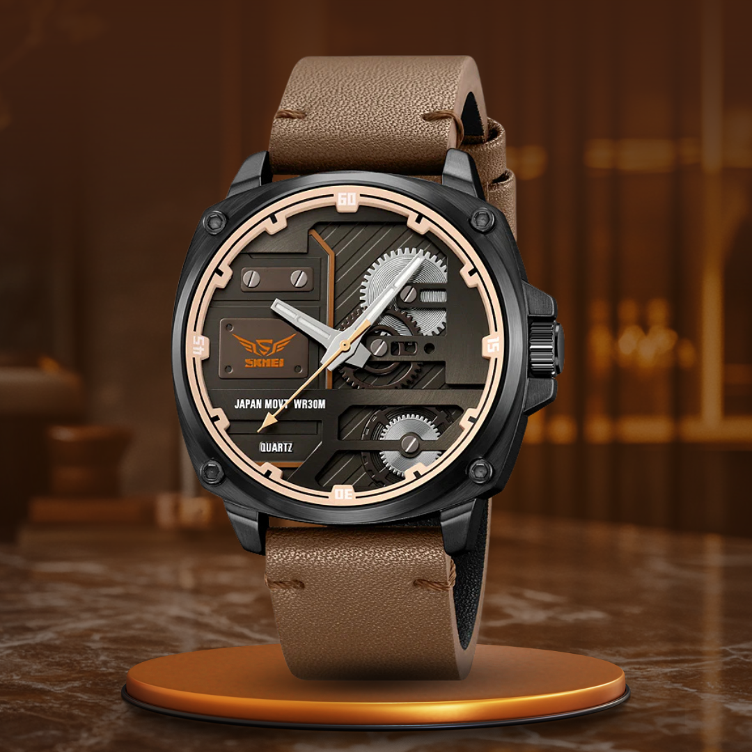 Orologio da Uomo in Pelle Quartz™ - Olsen & Olsen