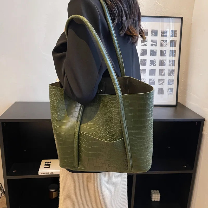 Betina™ - Borsa a tracolla in pelle di coccodrillo