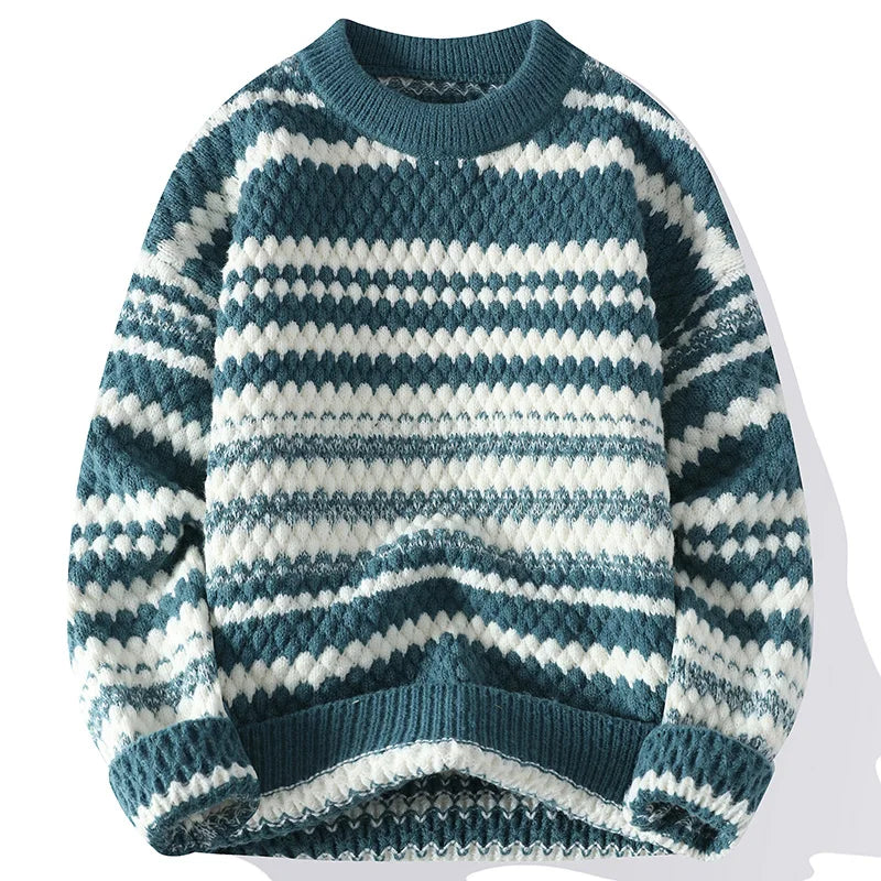 Verre Blanc™ | Maglione a righe da uomo