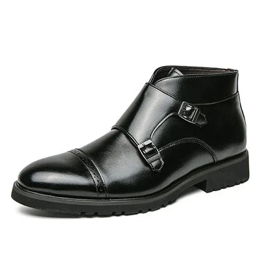 Parker | Stivali a Doppi Fibbia in Pelle Sintetica