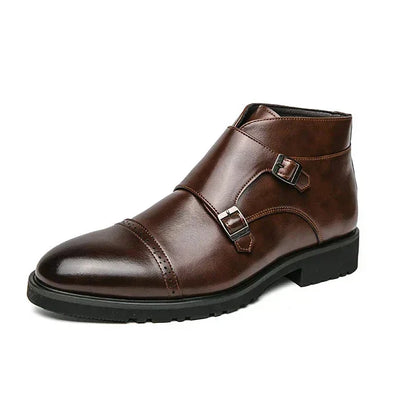Parker | Stivali a Doppi Fibbia in Pelle Sintetica