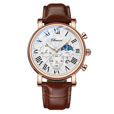 Orologio al Quarzo con Cinturino in Pelle di Lusso™ - Olsen & Olsen