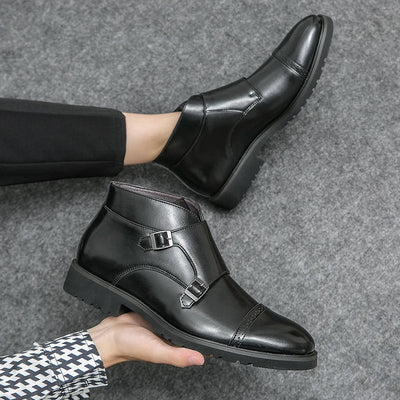 Parker | Stivali a Doppi Fibbia in Pelle Sintetica