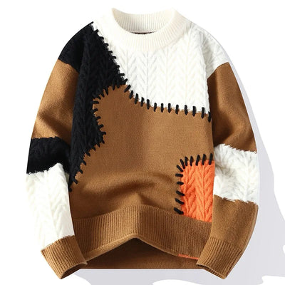 Verre Blanc™ | Maglia casual patchwork