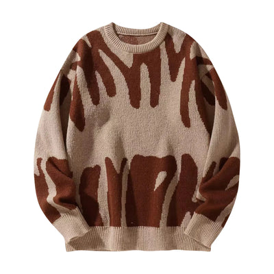 Verre Blanc™ | Maglione casual da uomo a contrasto