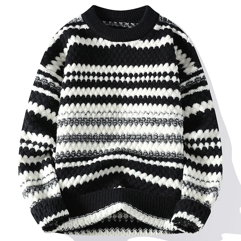 Verre Blanc™ | Maglione a righe da uomo