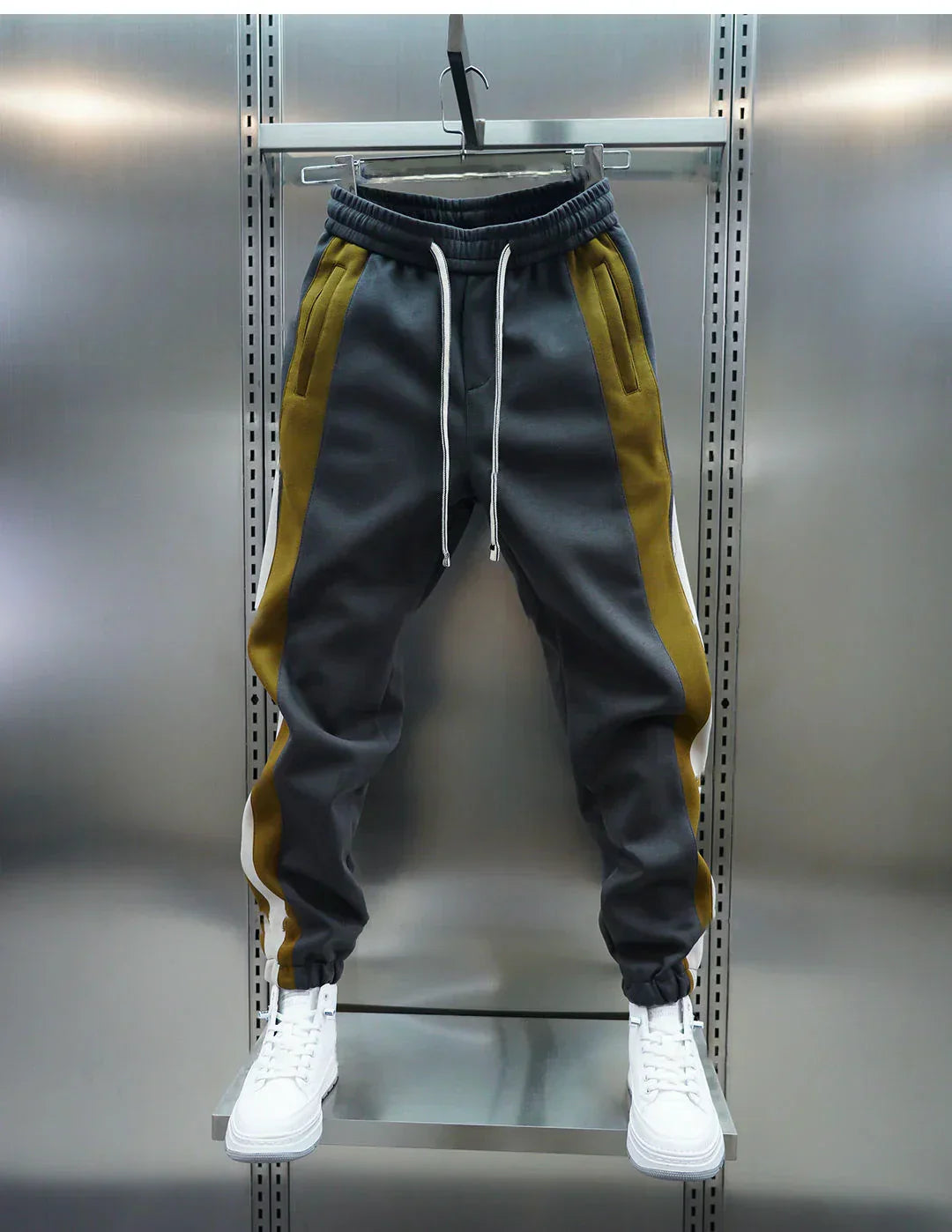 Laurent™ | Pantaloni a Tensione con Strisce Contrapposte
