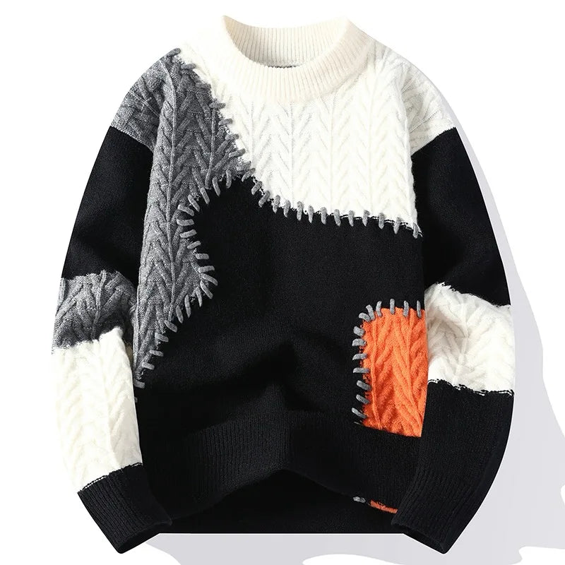 Verre Blanc™ | Maglia casual patchwork