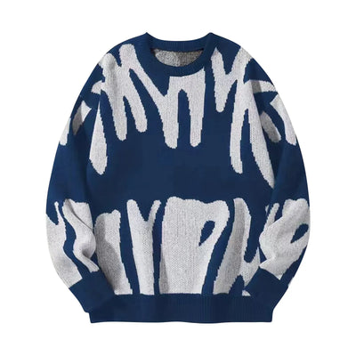 Verre Blanc™ | Maglione casual da uomo a contrasto