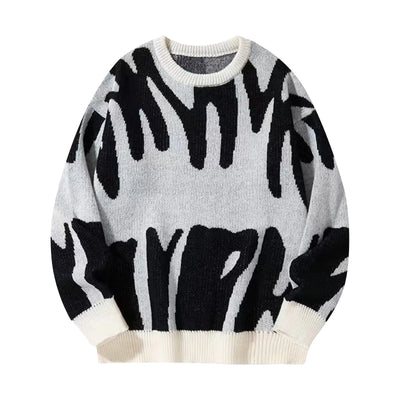 Verre Blanc™ | Maglione casual da uomo a contrasto