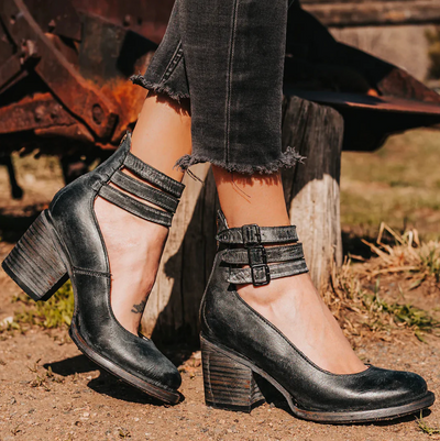 Bellezia - Tacchi eleganti in pelle vintage