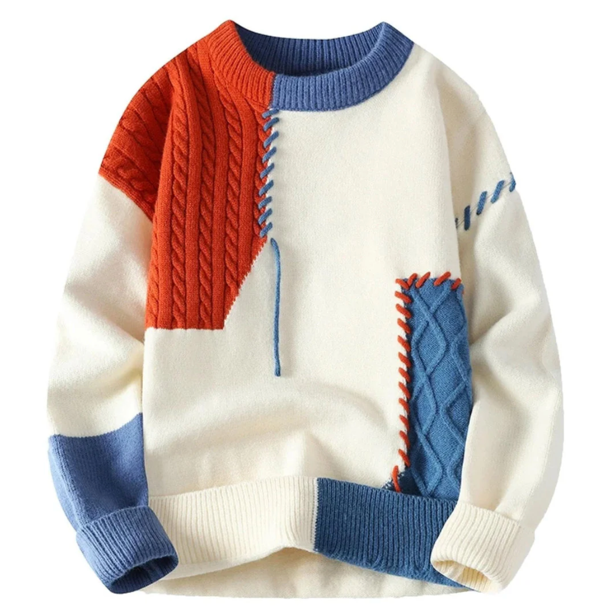 Verre Blanc™  | Maglione patchwork alla moda
