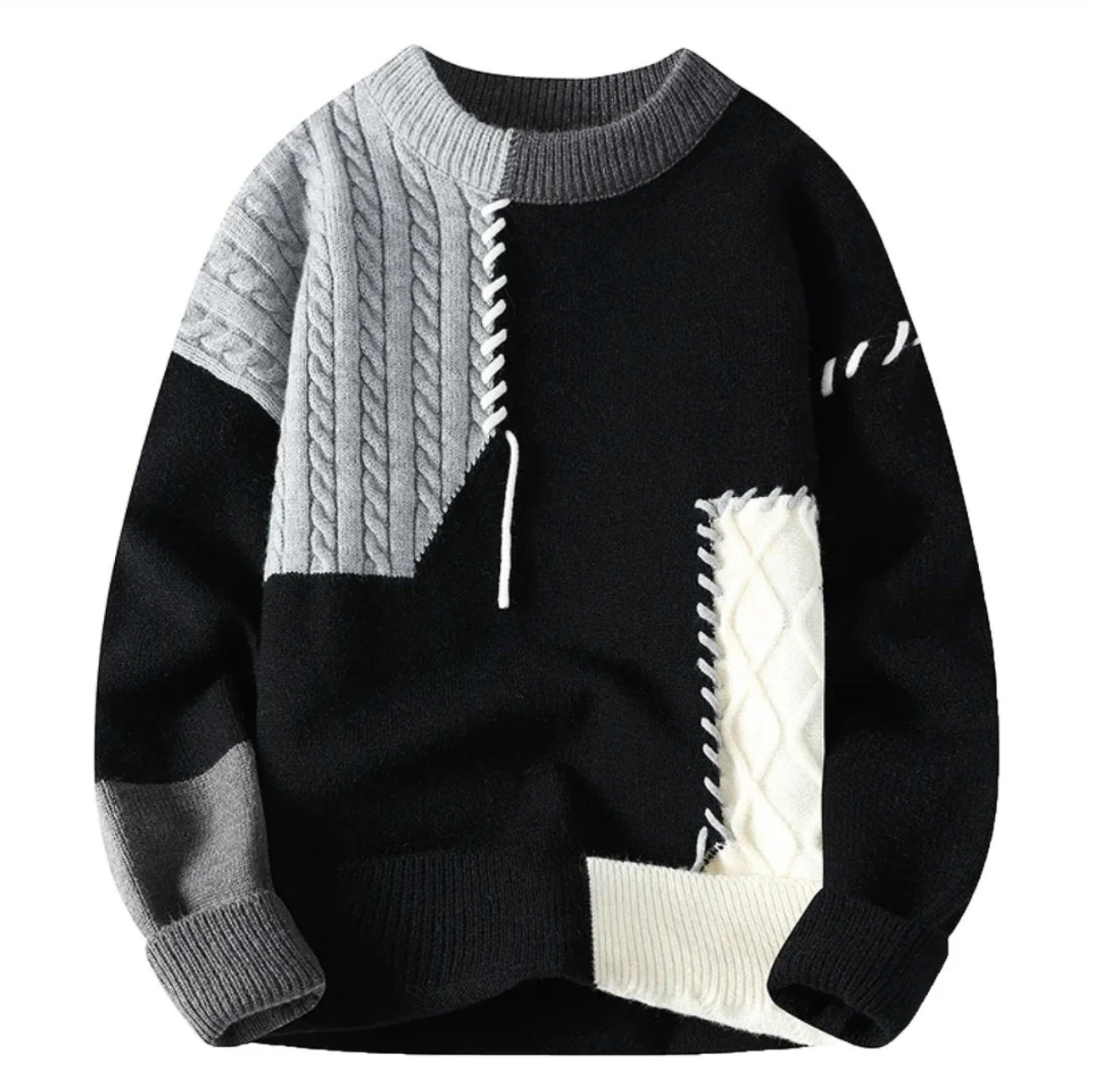Verre Blanc™  | Maglione patchwork alla moda