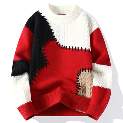 Verre Blanc™ | Maglia casual patchwork