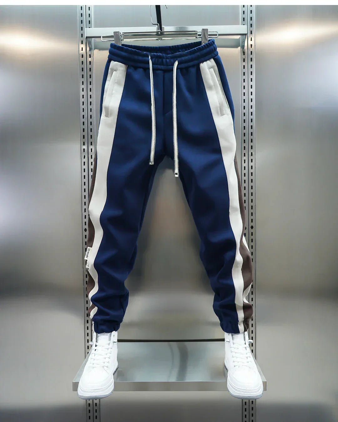 Laurent™ | Pantaloni a Tensione con Strisce Contrapposte