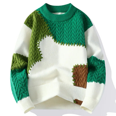 Verre Blanc™ | Maglia casual patchwork