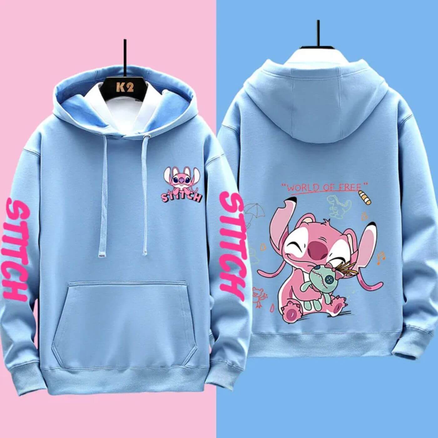 Stitchy - Comoda felpa con cappuccio a punto Disney