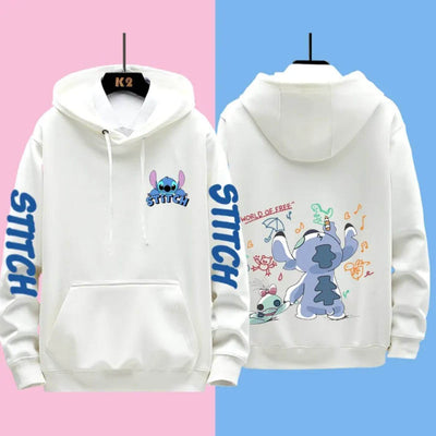 Stitchy - Comoda felpa con cappuccio a punto Disney