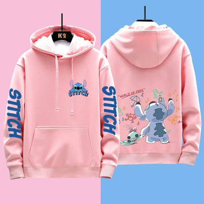Stitchy - Comoda felpa con cappuccio a punto Disney