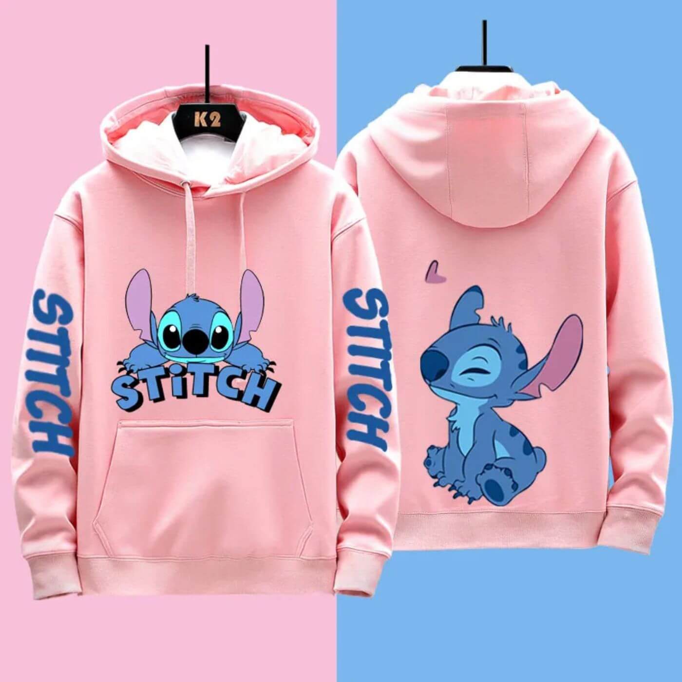 Stitchy - Comoda felpa con cappuccio a punto Disney