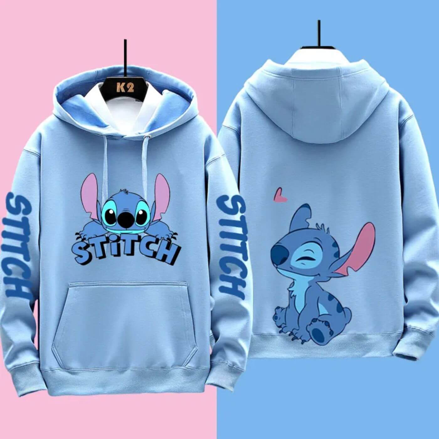 Stitchy - Comoda felpa con cappuccio a punto Disney