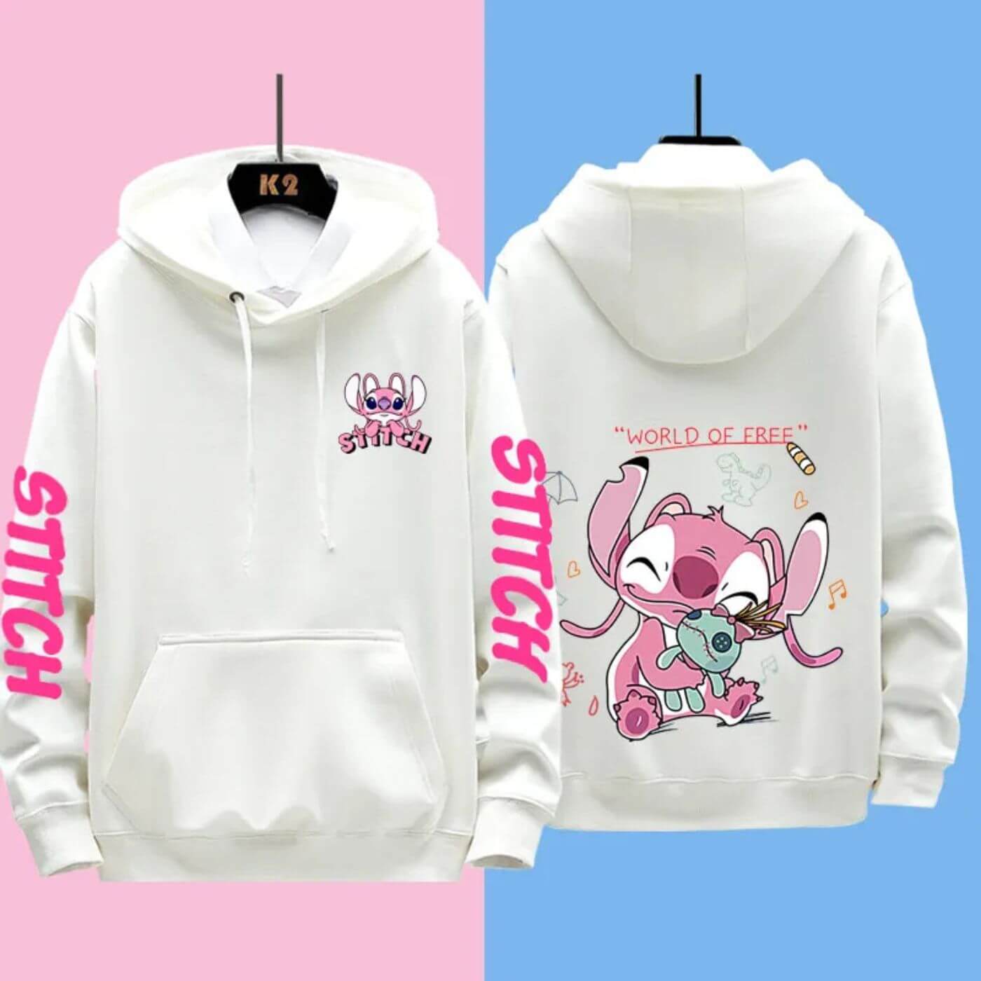 Stitchy - Comoda felpa con cappuccio a punto Disney