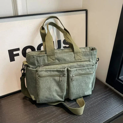 Ella - Borsa da donna di lusso in velluto a coste