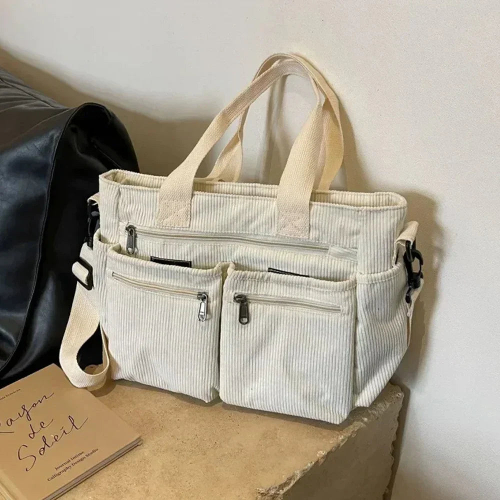 Ella - Borsa da donna di lusso in velluto a coste