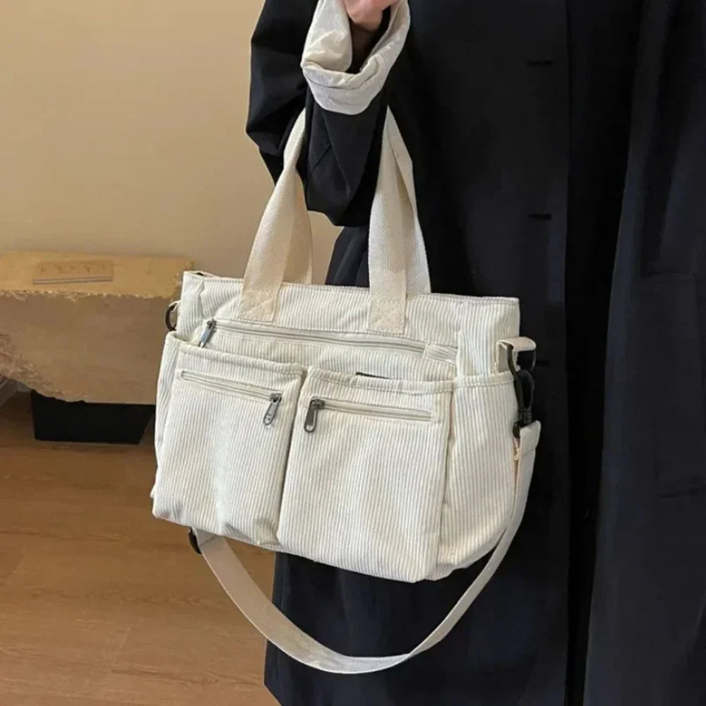 Ella - Borsa da donna di lusso in velluto a coste