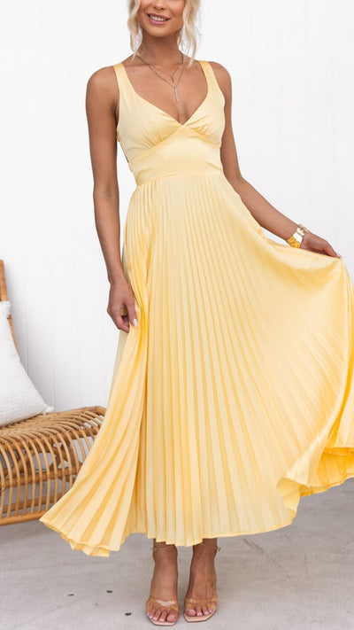 Aby - Maxi abito giallo
