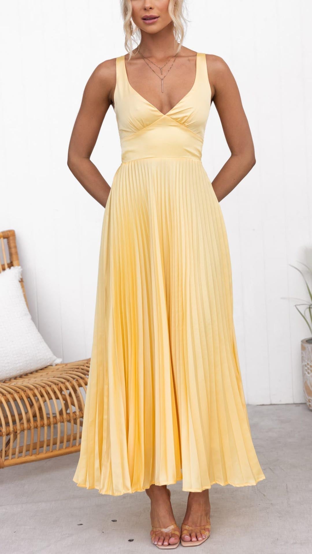 Aby - Maxi abito giallo