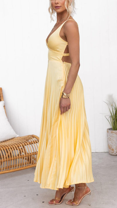 Aby - Maxi abito giallo