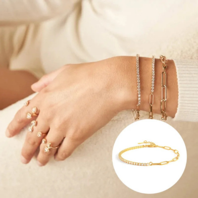 FAE  Fermaglio in Carta e Bracciale da Tennis