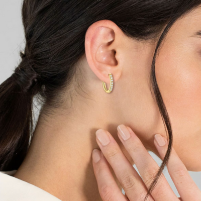 Orecchini ISA in Oro con Zircone