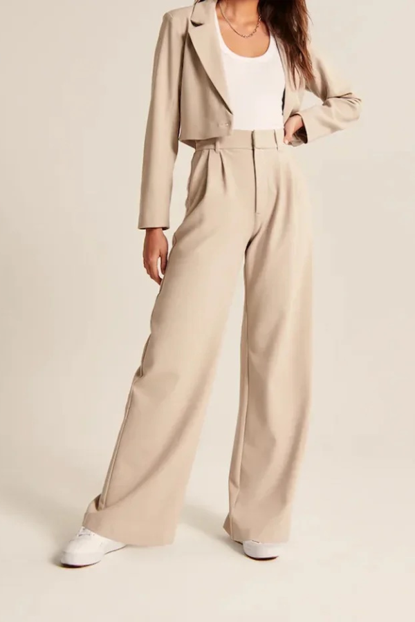 Aeriel - Pantaloni sartoriali a gamba larga