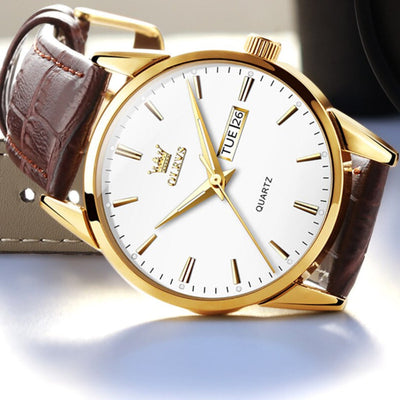 Orologio da affari in pelle di lusso™ Olsen & Olsen