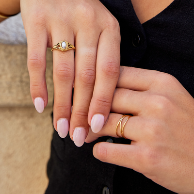 Aitana - Anello di Perle Vintage