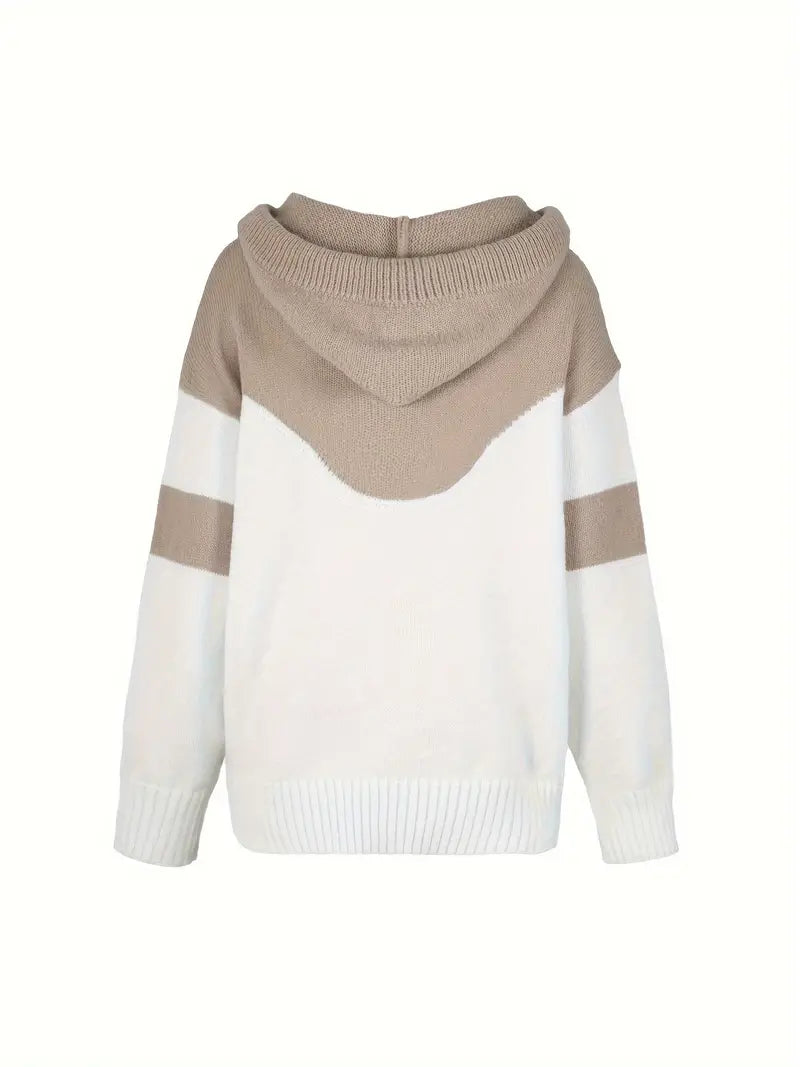 Pinky - Pullover a blocchi con cappuccio
