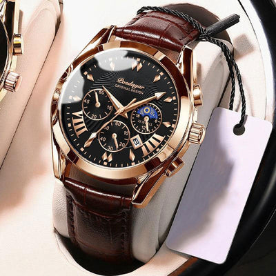Orologio di Lusso con Cinturino in Pelle Elegante