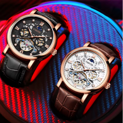 Orologio Automatico Meccanico in Pelle da Affari™ - Olsen & Olsen