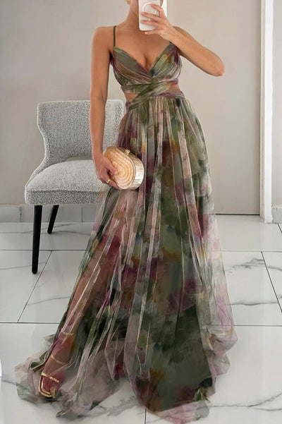 Vaëlia™ | Maxi abito con stampa floreale