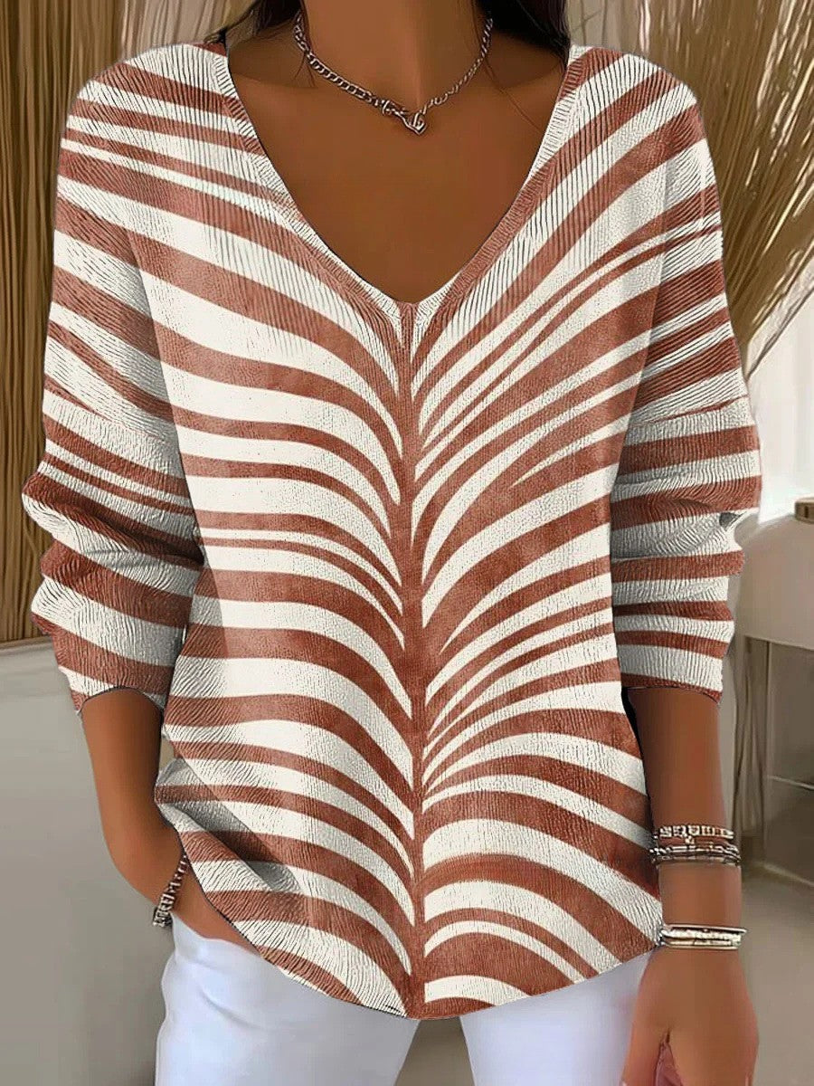 Beatrice – Pullover in maglia con scollo a V