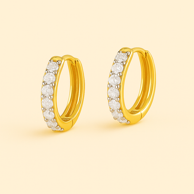 Orecchini ISA in Oro con Zircone