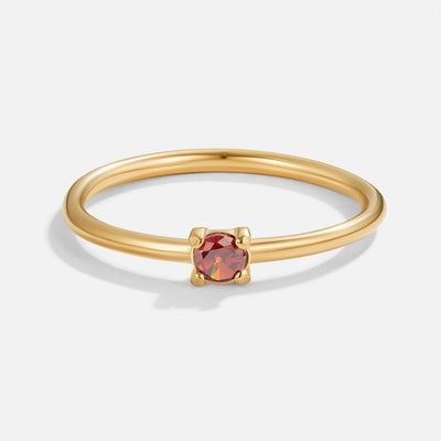 Anelli d'oro con pietra di nascita