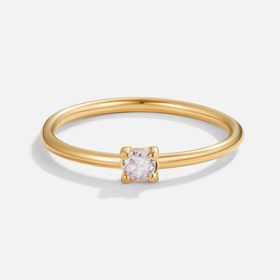 Anelli d'oro con pietra di nascita