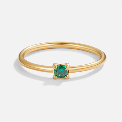 Anelli d'oro con pietra di nascita