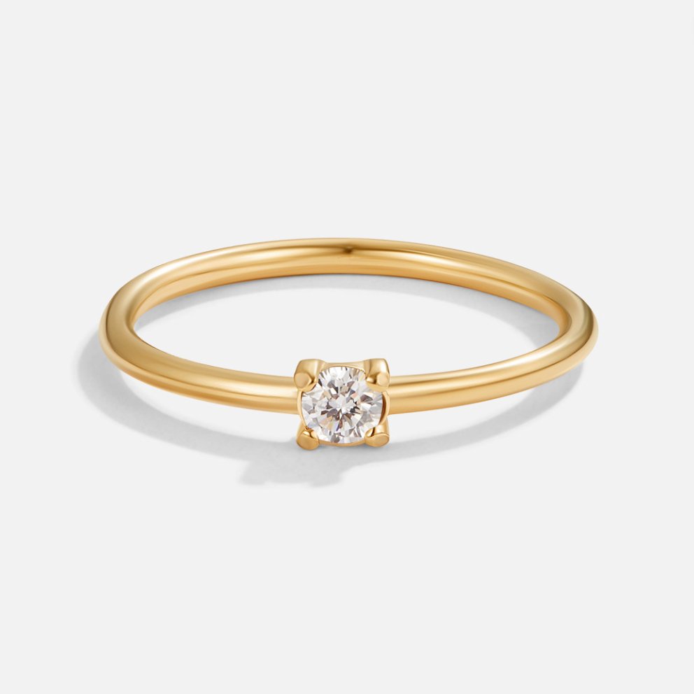 Anelli d'oro con pietra di nascita